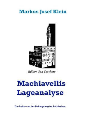 cover image of Machiavellis Lageanalyse